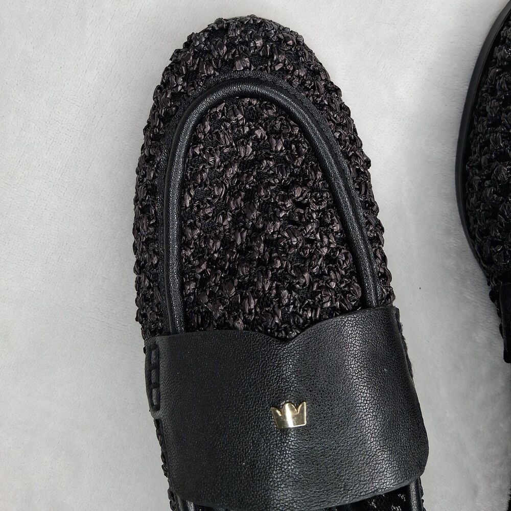 Birdies Women's The Starling 20 Loafers In Black Openweave Size 8 - Picture 7 of 16